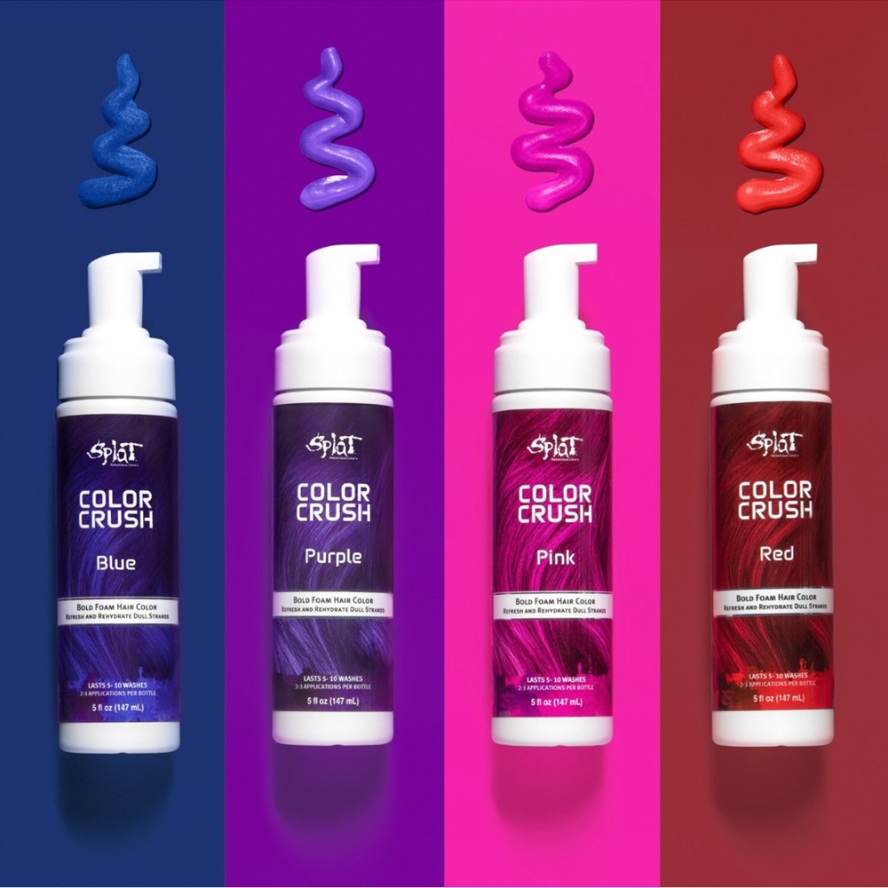 Splat Color Crush PINK hair foam